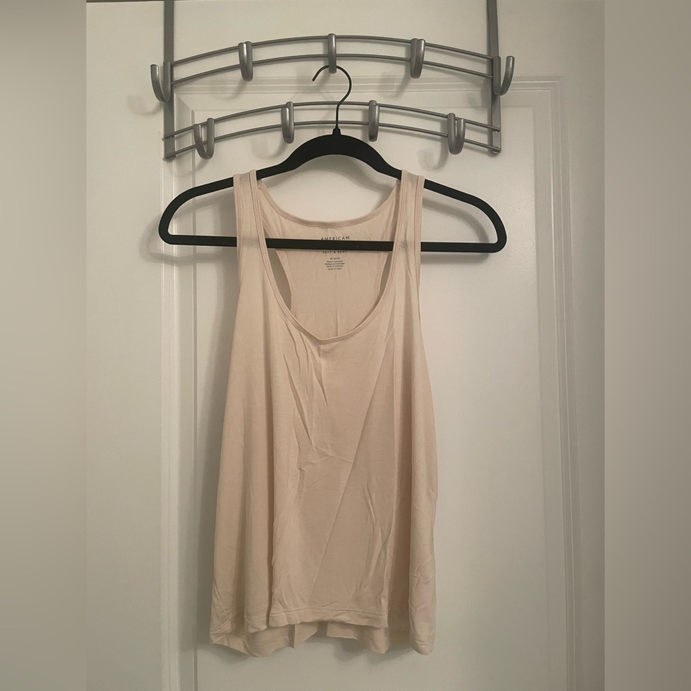 American Eagle Outfitters Light Beige Tank Top